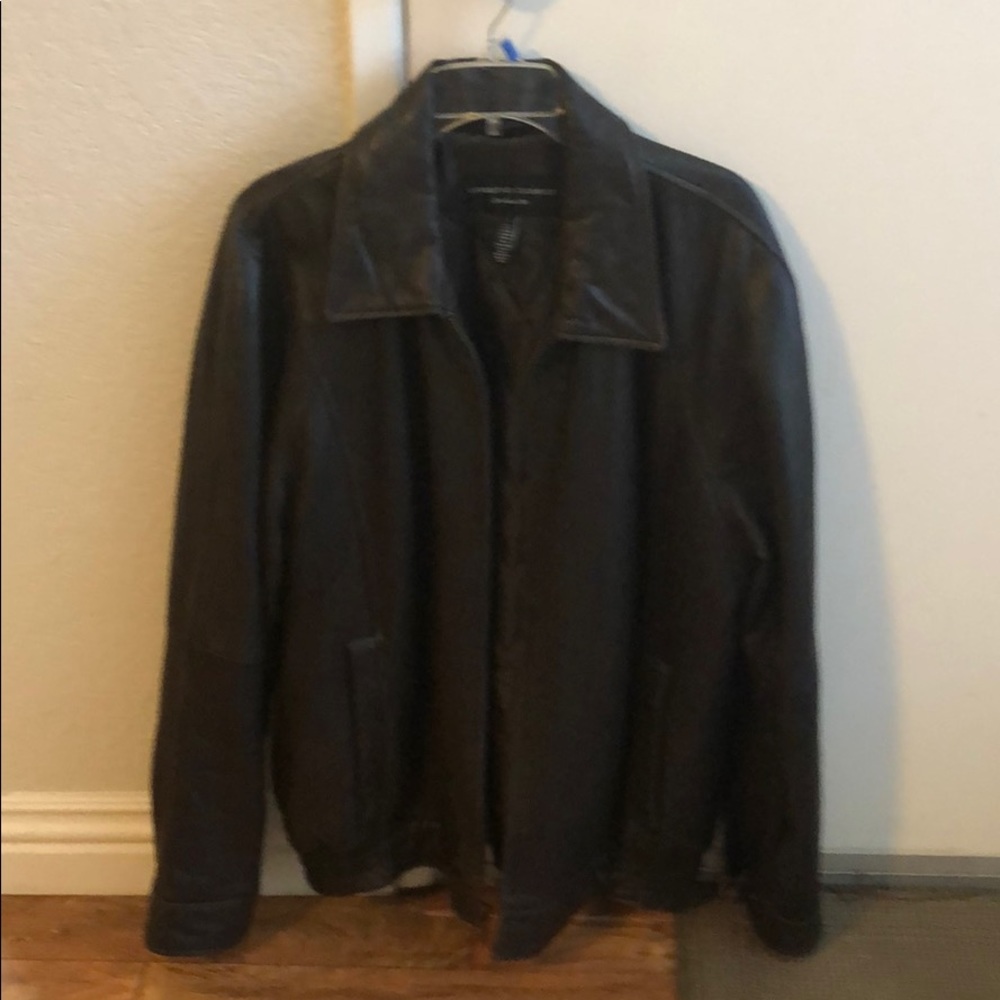 Brown Men’s Leather Jacket  Large
